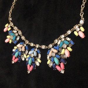 J Crew- Colorful Shiny Bold Necklace